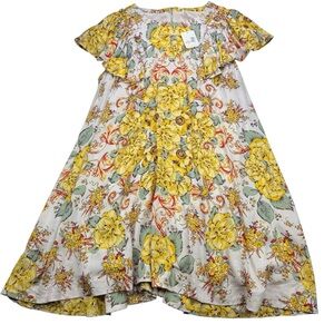 Free People Yara Printed Mini Baby Doll dress, S, NWT